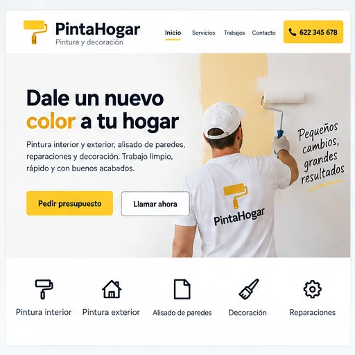 Web española para pintores profesionales